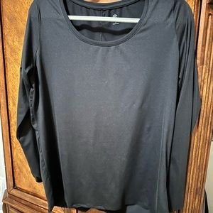 BUNDLE black active wear shirt and jacket size L